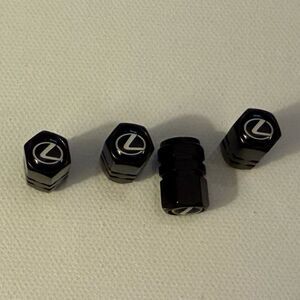 Lexus Valve Stem Caps in Black Set of 4 NWT